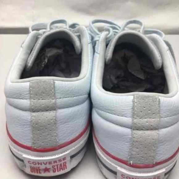 Converse One Star Ox Baby Blue Tint/Gym Red/White Unisex Size 10.5 - Picture 6 of 7